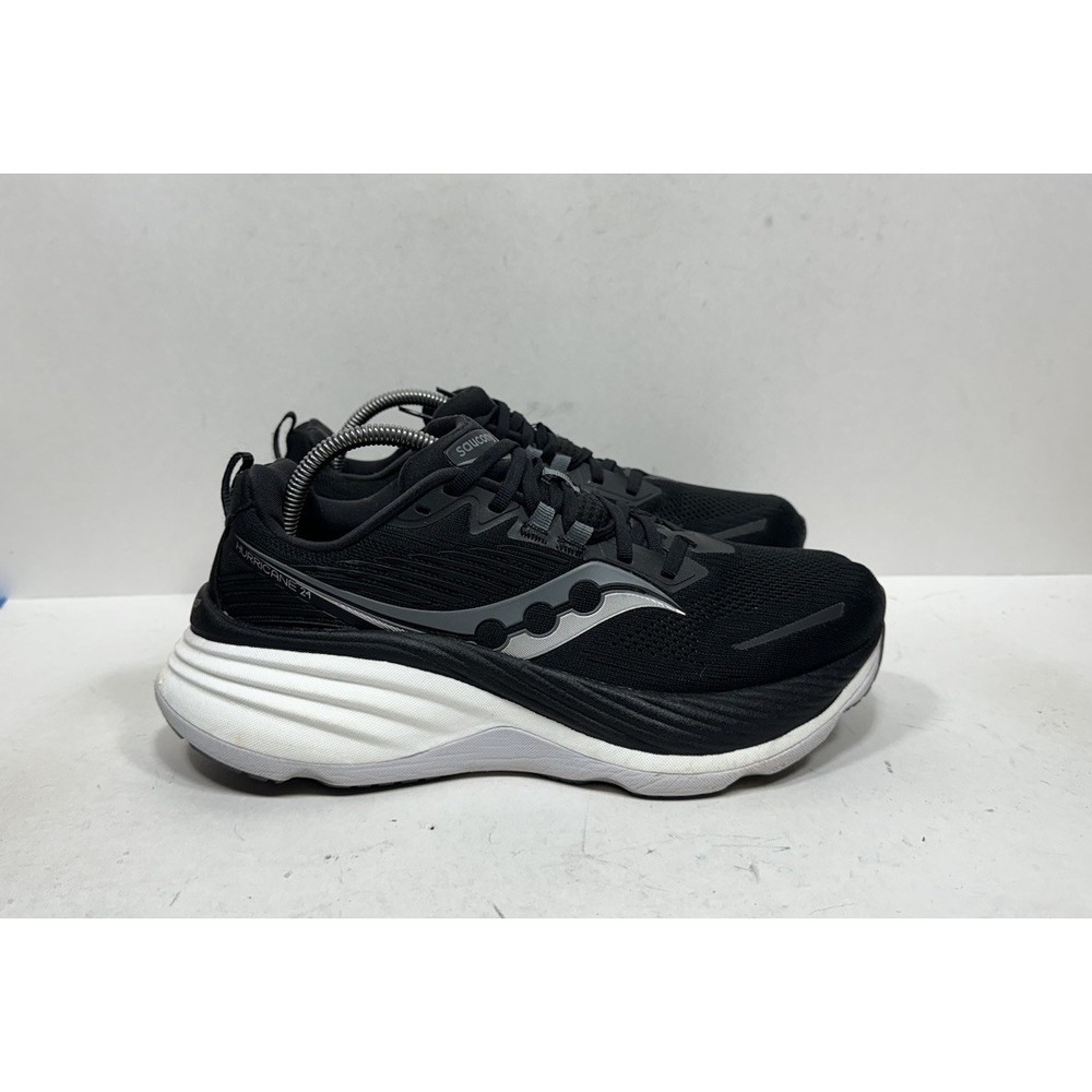Saucony Hurricane 24 Mens Size 9 Black Running‎ Sneakers Shoes S20933-100